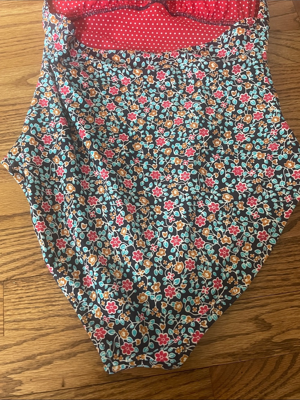 Jessica Simpson Floral One Piece Bathing Suit M Retro Flair - Picture 5 of 5
